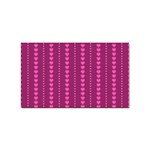 Purple Hearts Sticker (Rectangular)