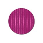 Purple Hearts Magnet 3  (Round)