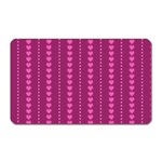 Purple Hearts Magnet (Rectangular)