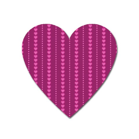 Purple Hearts Magnet (Heart) from ArtsNow.com Front