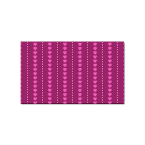 Purple Hearts Sticker Rectangular (10 pack) from ArtsNow.com Front