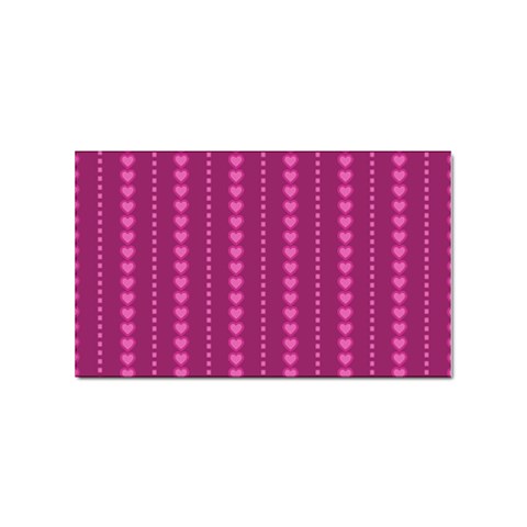 Purple Hearts Sticker Rectangular (100 pack) from ArtsNow.com Front