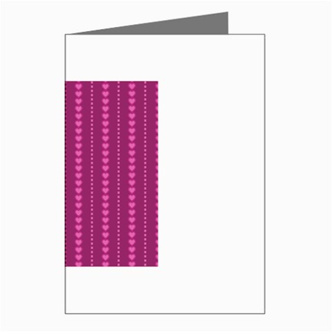 Purple Hearts Greeting Cards (Pkg of 8) from ArtsNow.com Left