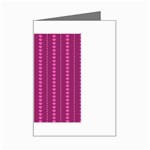 Purple Hearts Mini Greeting Card