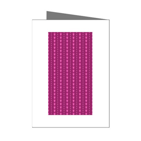 Purple Hearts Mini Greeting Cards (Pkg of 8) from ArtsNow.com Left