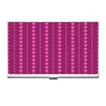 Purple Hearts Business Card Holder