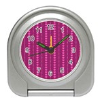 Purple Hearts Travel Alarm Clock