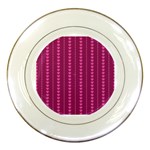 Purple Hearts Porcelain Plate