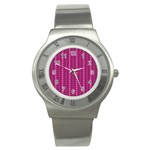 Purple Hearts Stainless Steel Watch