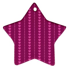 Purple Hearts Star Ornament (Two Sides) from ArtsNow.com Front