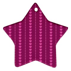 Purple Hearts Star Ornament (Two Sides) from ArtsNow.com Back