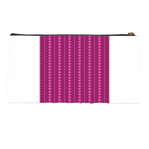 Purple Hearts Pencil Case from ArtsNow.com Back