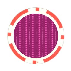 Purple Hearts Poker Chip Card Guard (10 pack) from ArtsNow.com Front