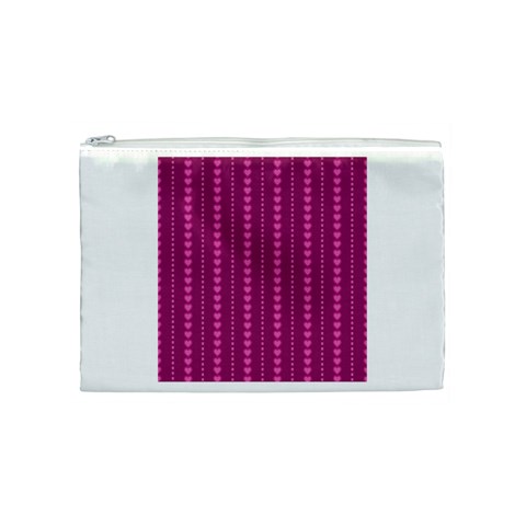 Purple Hearts Cosmetic Bag (Medium) from ArtsNow.com Front