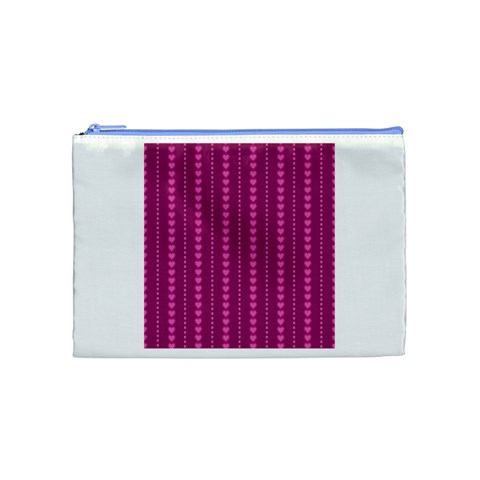 Purple Hearts Cosmetic Bag (Medium) from ArtsNow.com Front