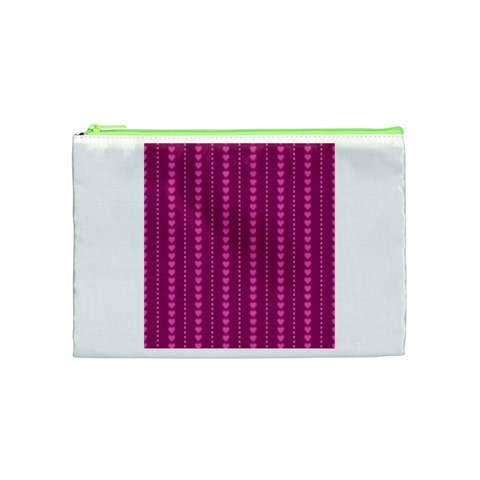 Purple Hearts Cosmetic Bag (Medium) from ArtsNow.com Front