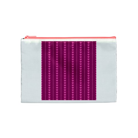 Purple Hearts Cosmetic Bag (Medium) from ArtsNow.com Front