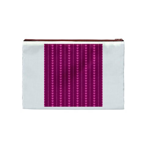 Purple Hearts Cosmetic Bag (Medium) from ArtsNow.com Back