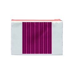 Purple Hearts Cosmetic Bag (Medium) from ArtsNow.com Back