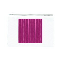 Purple Hearts Cosmetic Bag (Large) from ArtsNow.com Front