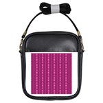 Purple Hearts Girls Sling Bag