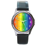 Rainbow Round Metal Watch