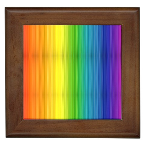 Rainbow Framed Tile from ArtsNow.com Front