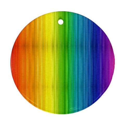 Rainbow Ornament (Round) from ArtsNow.com Front