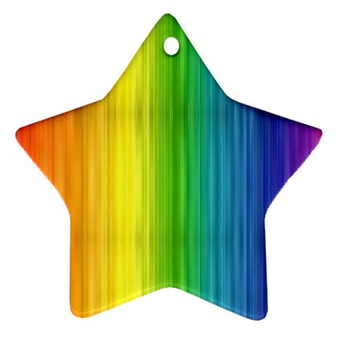 Rainbow Ornament (Star) from ArtsNow.com Front