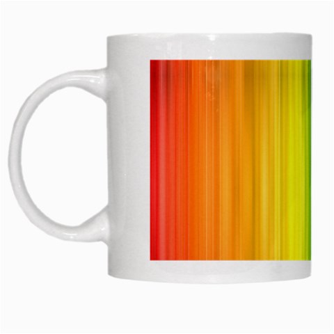 Rainbow White Mug from ArtsNow.com Left