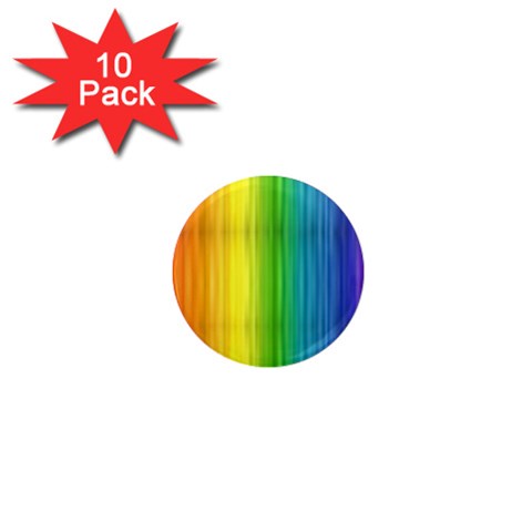 Rainbow 1  Mini Magnet (10 pack)  from ArtsNow.com Front