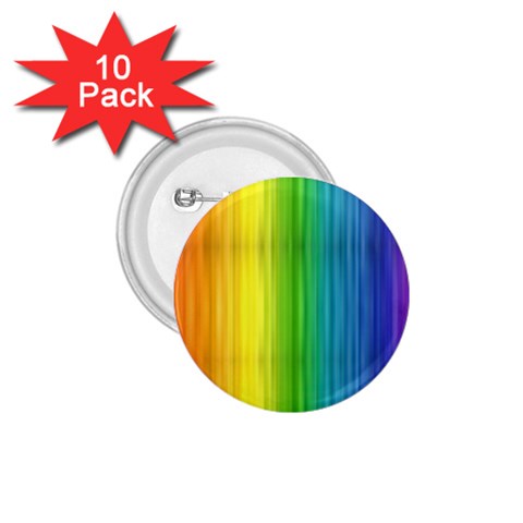 Rainbow 1.75  Button (10 pack)  from ArtsNow.com Front