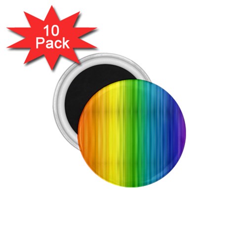 Rainbow 1.75  Magnet (10 pack)  from ArtsNow.com Front