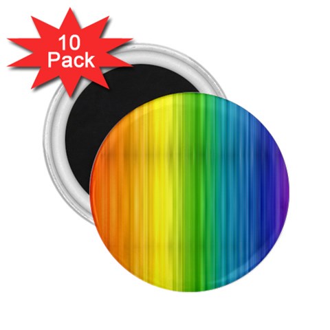 Rainbow 2.25  Magnet (10 pack) from ArtsNow.com Front