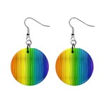 Rainbow 1  Button Earrings