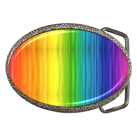 Rainbow Belt Buckle from ArtsNow.com Front