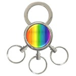 Rainbow 3-Ring Key Chain