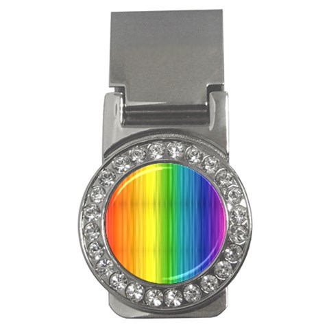 Rainbow Money Clip (CZ) from ArtsNow.com Front