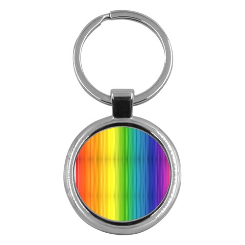 Rainbow Key Chain (Round) from ArtsNow.com Front