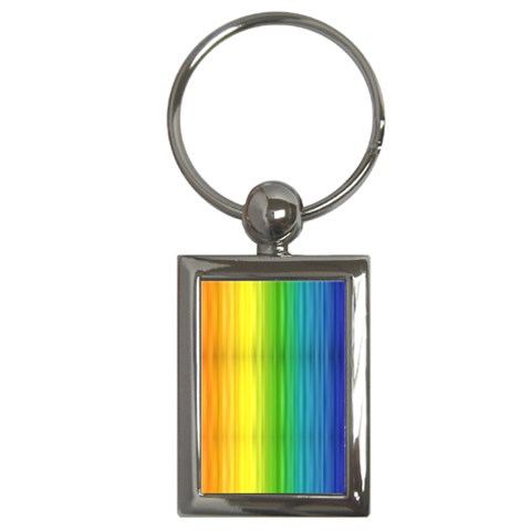 Rainbow Key Chain (Rectangle) from ArtsNow.com Front