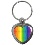 Rainbow Key Chain (Heart)