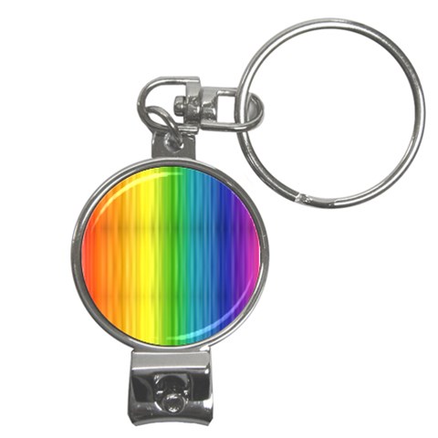 Rainbow Nail Clippers Key Chain from ArtsNow.com Front