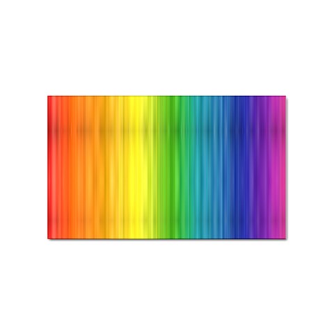 Rainbow Sticker (Rectangular) from ArtsNow.com Front