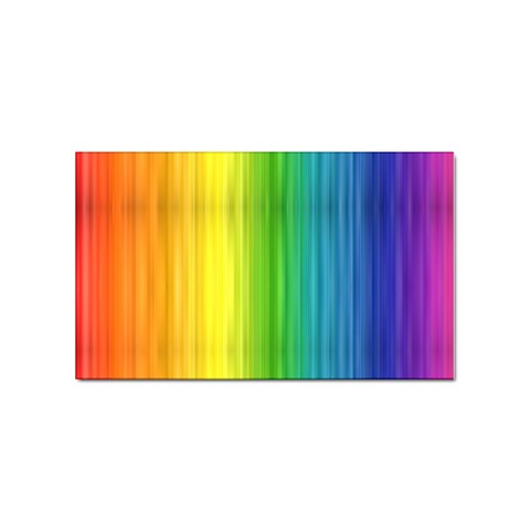 Rainbow Sticker Rectangular (100 pack) from ArtsNow.com Front