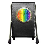 Rainbow Pen Holder Desk Clock