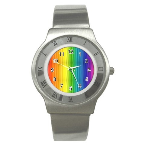 Rainbow Stainless Steel Watch from ArtsNow.com Front