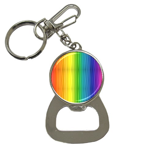 Rainbow Bottle Opener Key Chain from ArtsNow.com Front