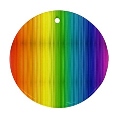 Rainbow Round Ornament (Two Sides) from ArtsNow.com Back