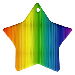 Rainbow Star Ornament (Two Sides) from ArtsNow.com Back