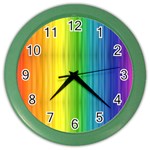 Rainbow Color Wall Clock